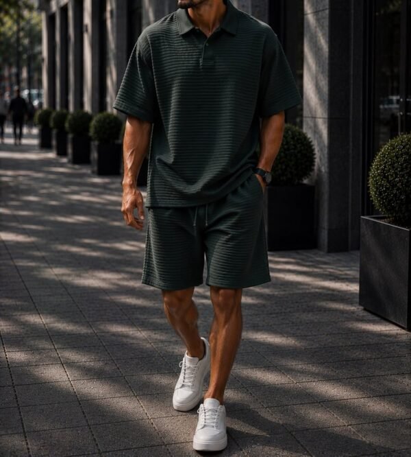 Set Premium Polo Ribbed Summer