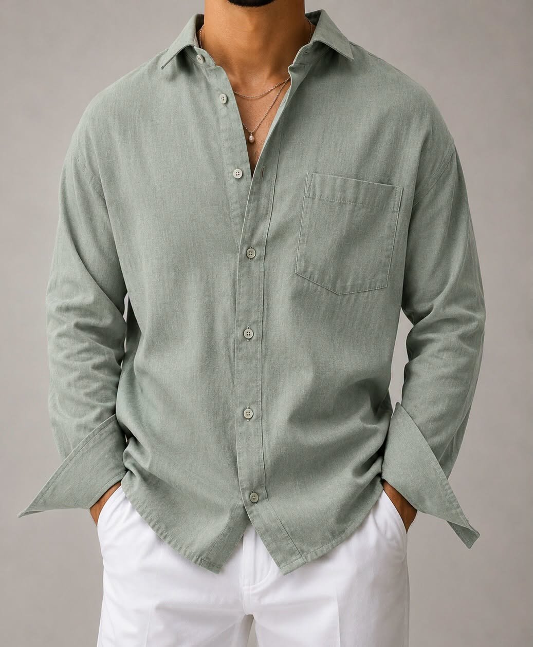 Këmishë Premium Linen Relax Fit – Summer Essential