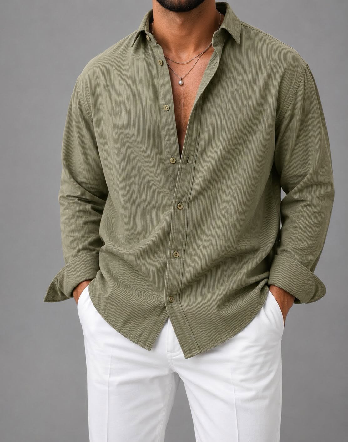 Këmishë Premium Linen Relax Fit