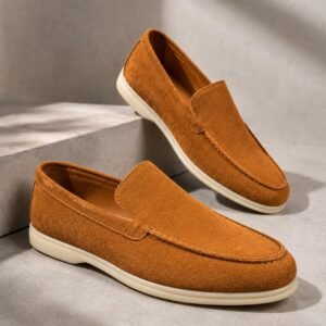 Loafers Premium Suede Camel –