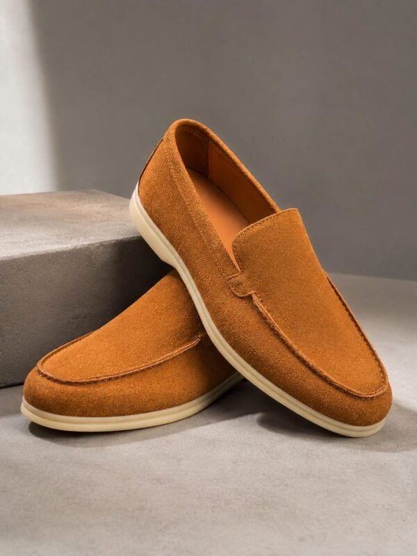 Loafers Premium Suede Camel –