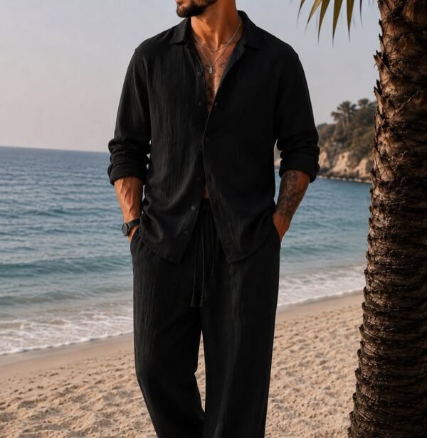 Set Premium Summer Linen Texture –