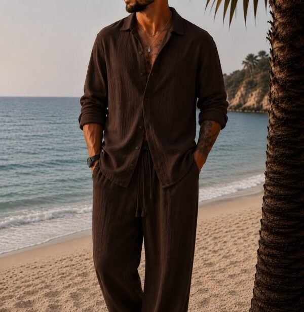Set Premium Summer Linen Texture –