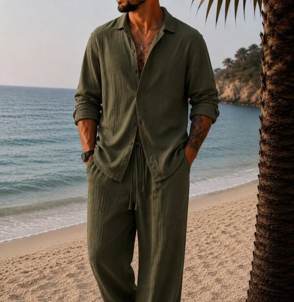 Set Premium Summer Linen Texture –