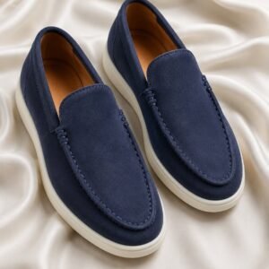 Loafers Premium Suede – Navy Blue