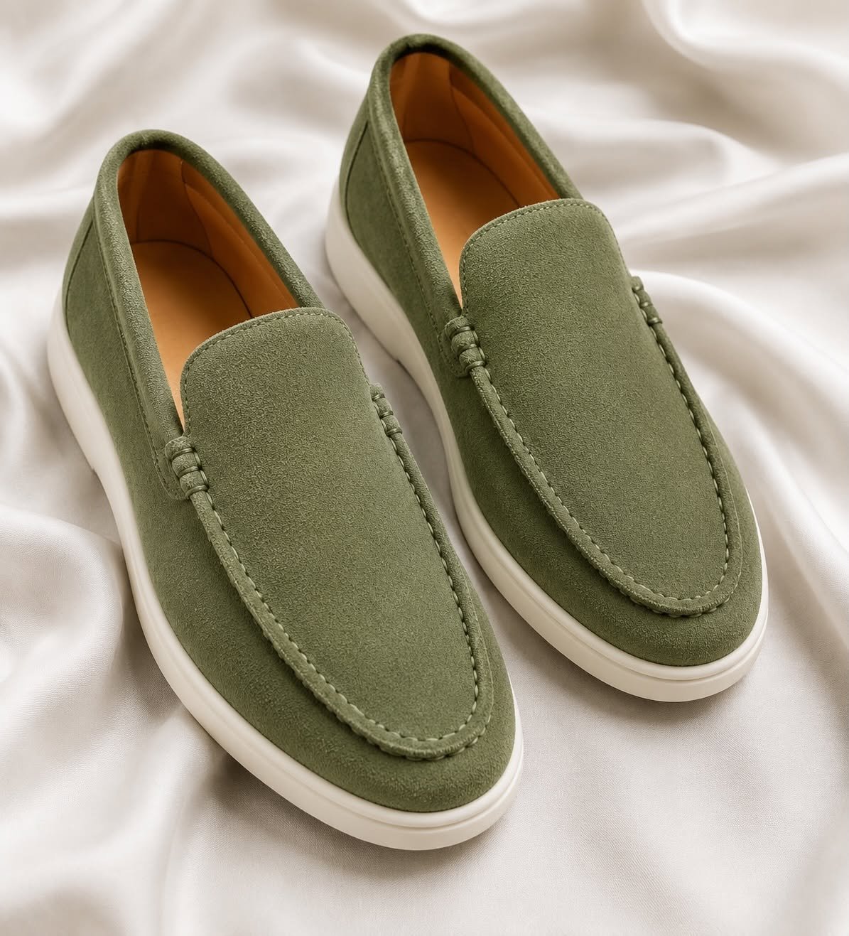Loafers Premium Suede – Olive e Hapur