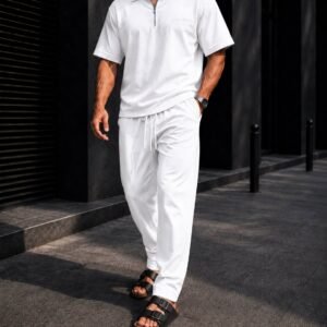 Set Premium Polo Zip & Pantallona Relaxed Fit – Limited Edition Collection