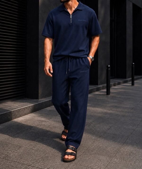 Set Premium Polo Zip & Pantallona Relaxed Fit – Limited Edition Collection