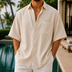 Premium Textured Relax Fit Shirt – Summer Collection