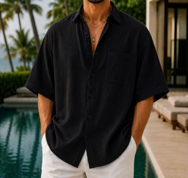 Premium Textured Relax Fit Shirt – Summer Collection