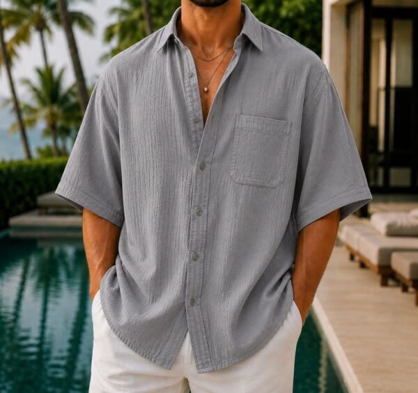Premium Textured Relax Fit Shirt – Summer Collection
