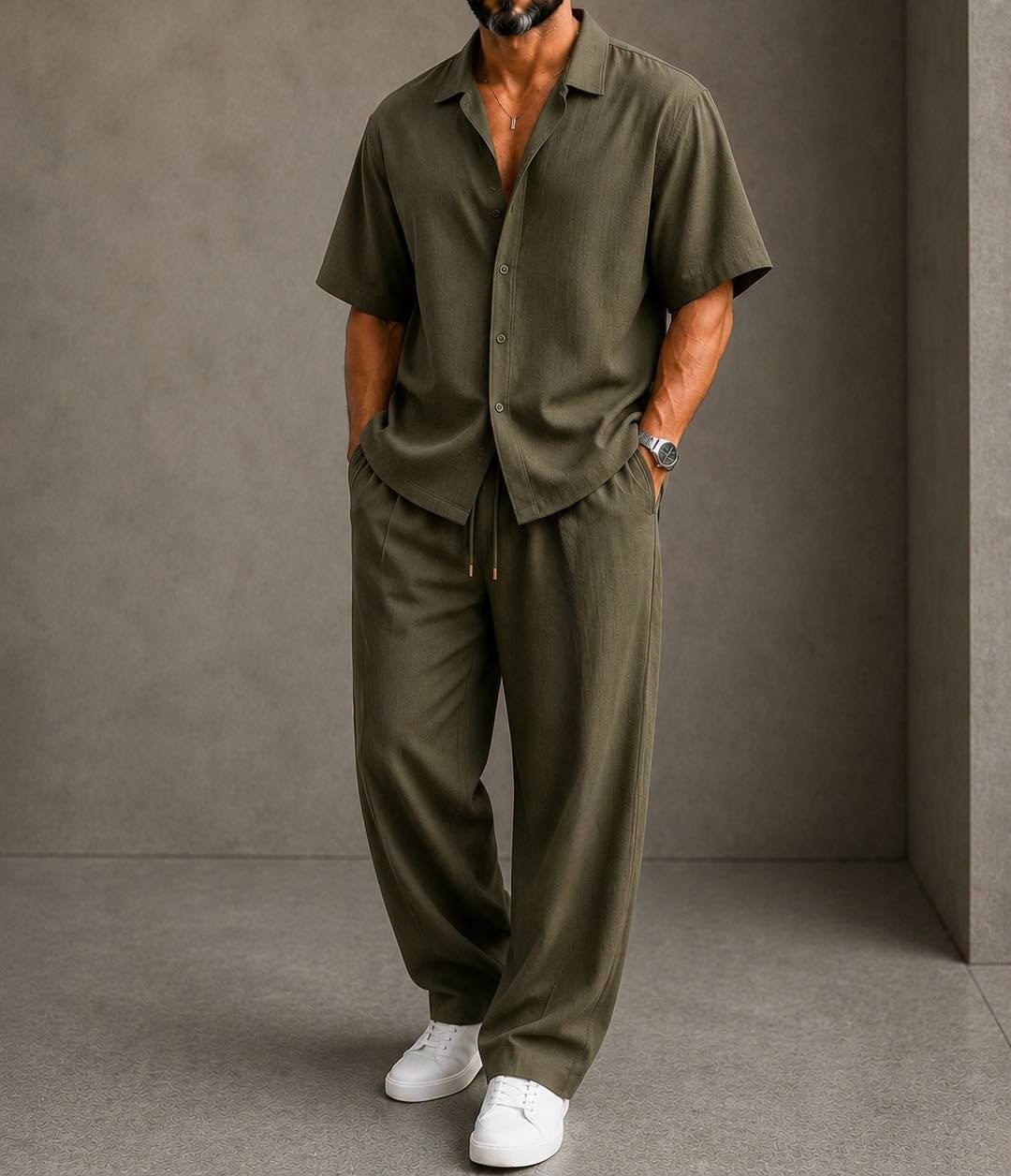 Premium Relaxed Linen Summer Set