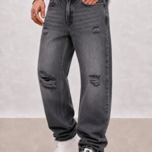 Xhinse Boyfriend Fit Grey Ripped Washed – Urban Premium Denim