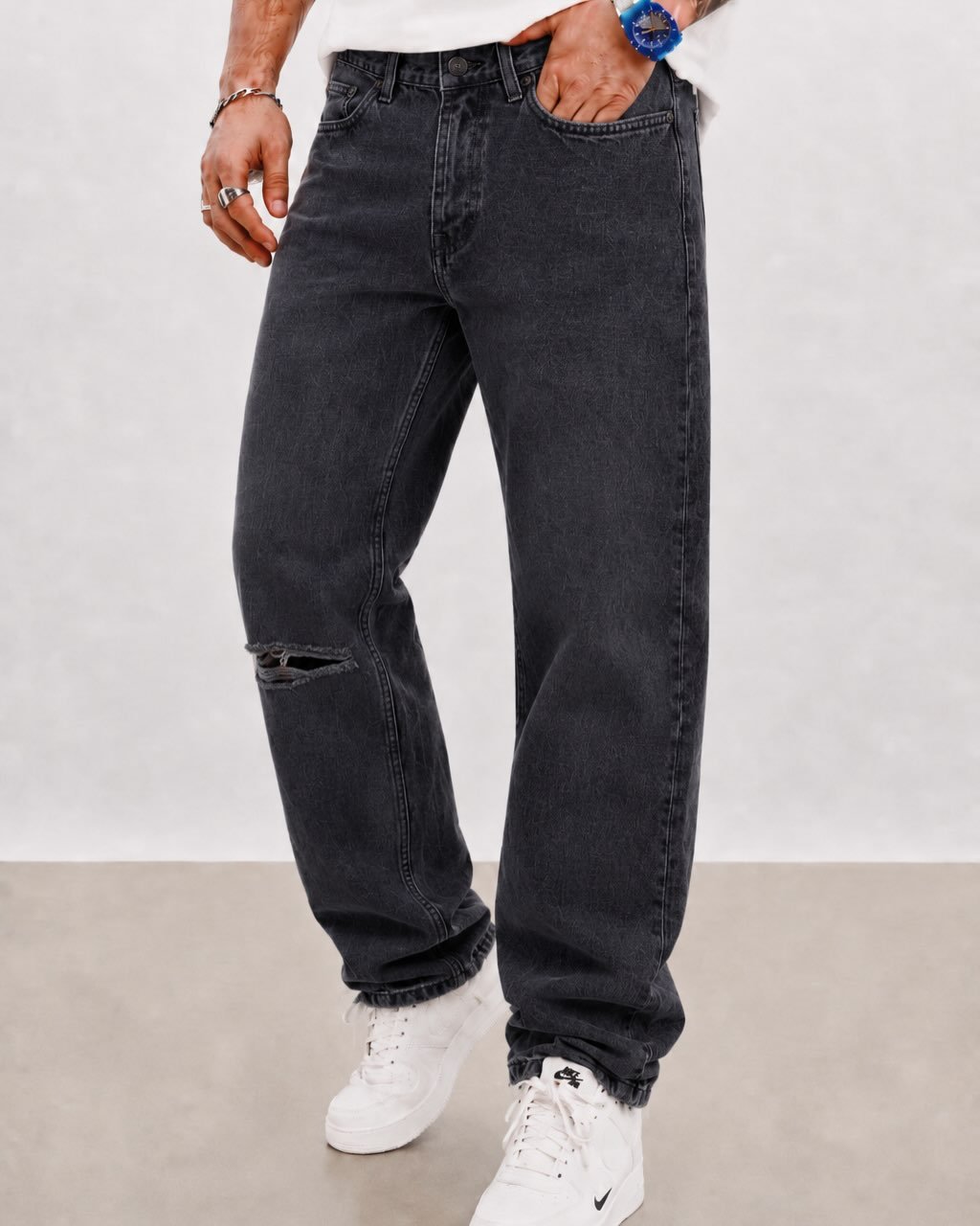 Xhinse Boyfriend Fit Black Ripped Washed – Urban Premium Denim