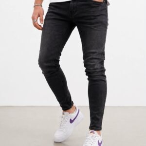 Black Washed Skinny Fit Jeans