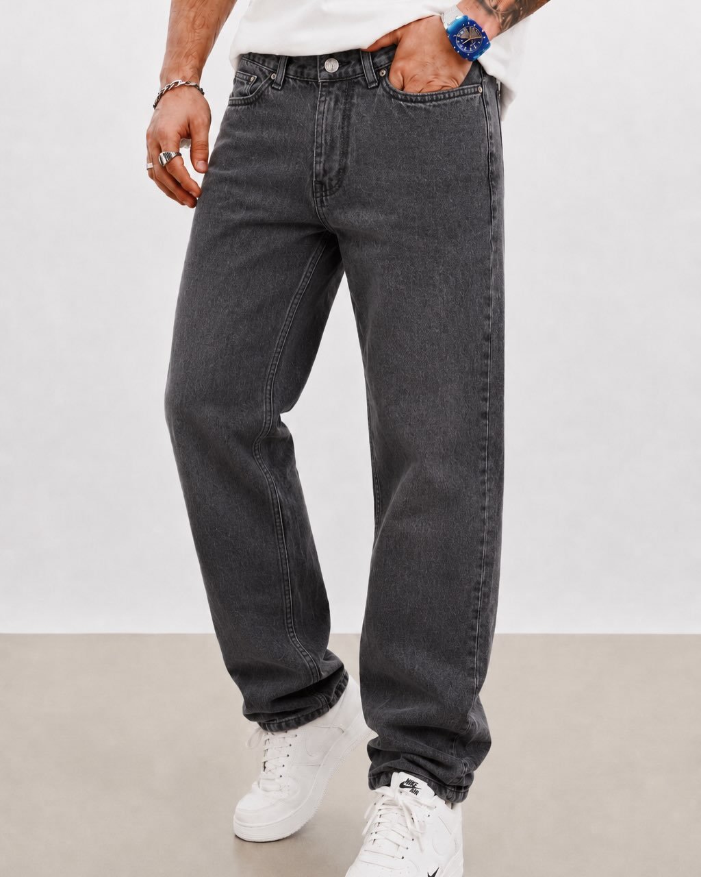 Xhinse Boyfriend Fit Dark Grey Washed – Urban Premium Denim