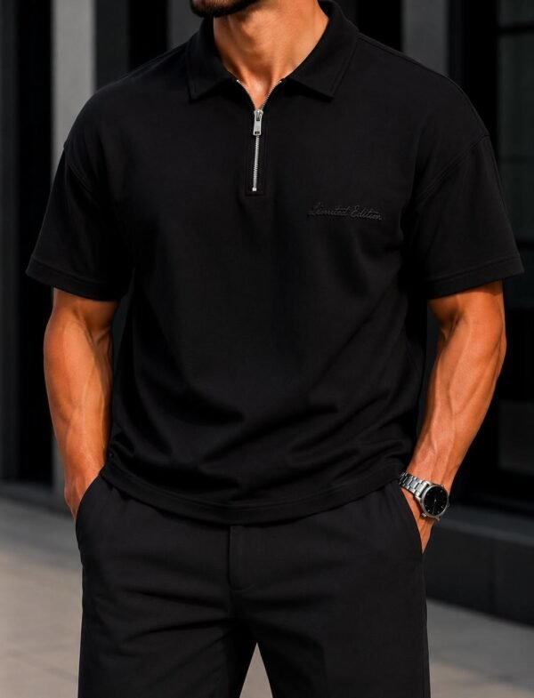 Premium Oversize Zip Polo – Limited Edition