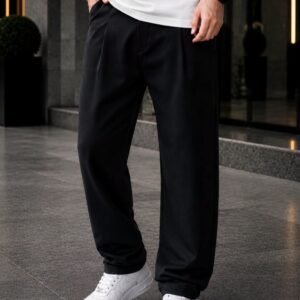 Pantallona Premium Relaxed Fit – Black
