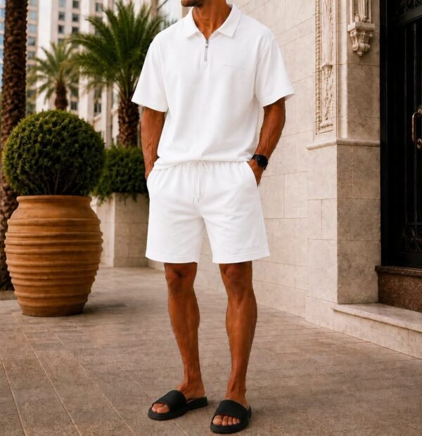 Set Premium Zip Polo Summer