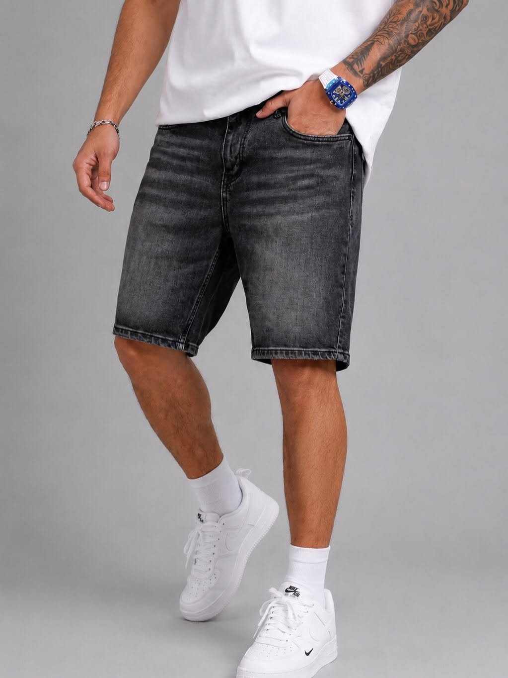 Shorce Denim Premium Black Washed – Regular Fit