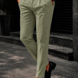 Pantallona Premium Italian Double Button – 🫒 Light Olive