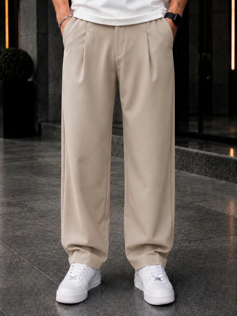 Pantallona Premium Relaxed Fit – Beige thumbnail 2