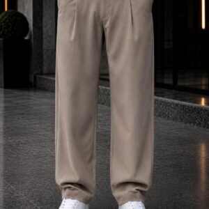 Pantallona Premium Relaxed Fit – Taupe Beige