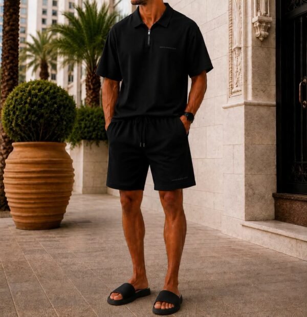 Set Premium Zip Polo Summer