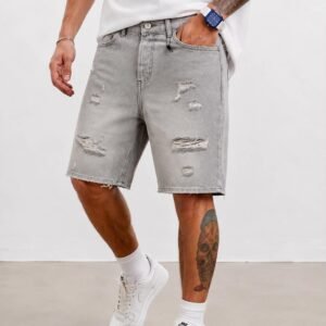 Shorce Denim Premium Distressed – Light Grey