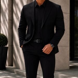 Kostum Premium All Black – Executive Style