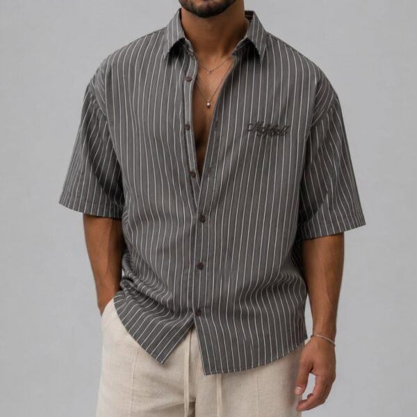Koleksioni Premium Oversize – Striped Summer Shirts