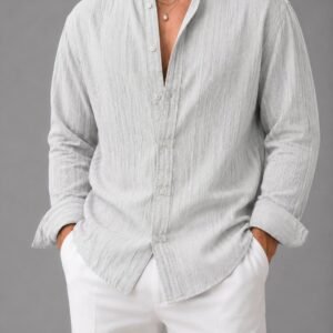 Këmishë Premium Textured – Relaxed Fit