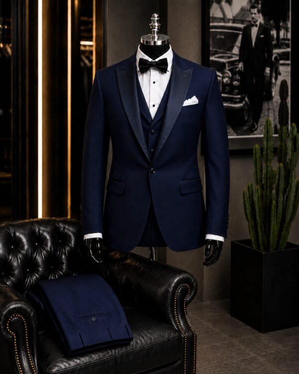 Kostum Premium Ceremony Navy Blue – 4 Pjesë