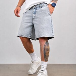 Shorce Denim Premium Relaxed Fit – Light Blue Washed