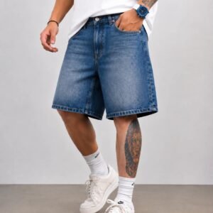 Shorce Denim Premium Relaxed Fit – Medium Blue Washed