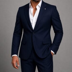 Kostum Premium Navy Blue Classic Fit