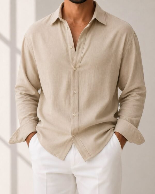 Këmishë Premium Linen – Relaxed Fit Collection