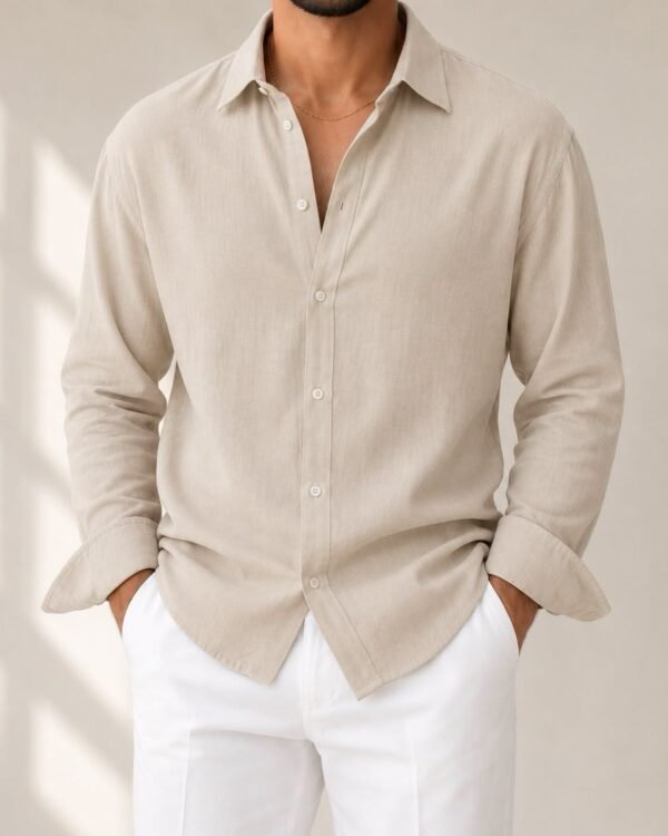 Këmishë Premium Linen – Relaxed Fit Collection