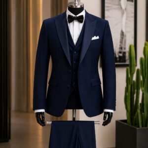 Kostum Premium Ceremony Navy Blue – 4 Pjesë