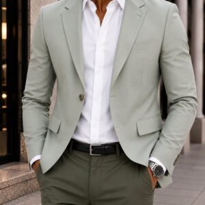 Outfit Premium Smart Casual – Sage Green & Olive