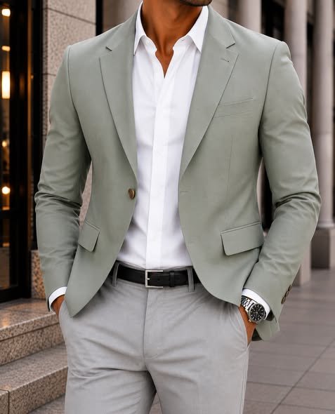 Outfit Premium Smart Casual – Sage Green Edition
