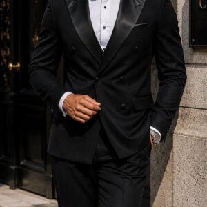 Kostum Premium Tuxedo 3-Pjesësh – Black Edition