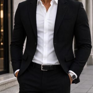 Kostum Premium Black – Slim Fit Elegance