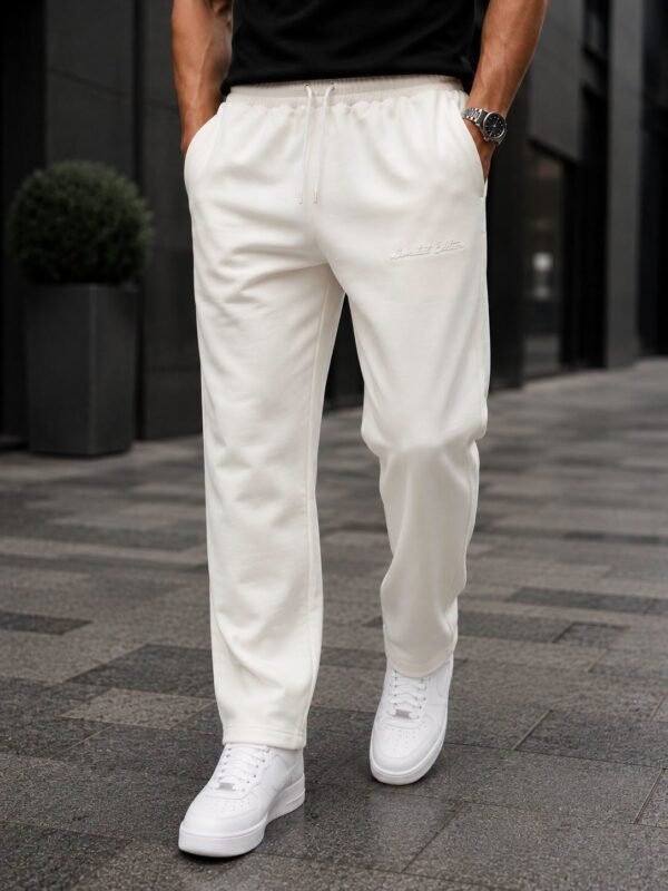 Pantallona Jogger Premium Limited Edition – Të Bardha