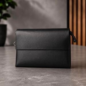 Çantë Premium për Meshkuj – Black Leather