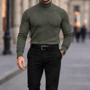 Premium Ribbed Turtleneck