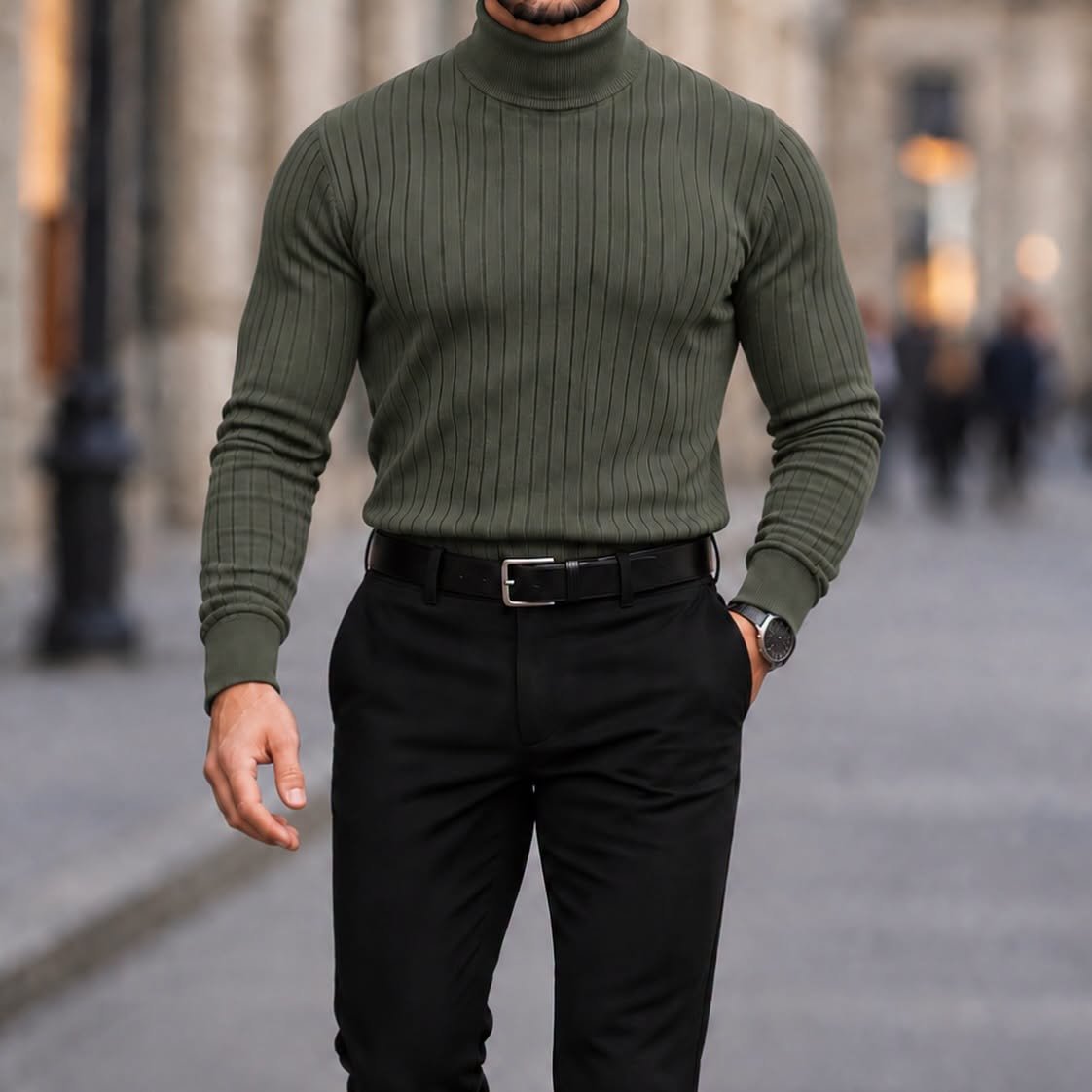 Premium Ribbed Turtleneck