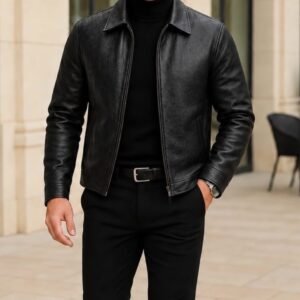Minimalist Premium Eco-Leather Jacket