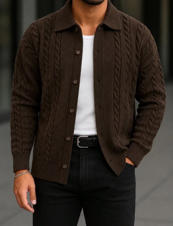 Cable-Knit Cardigan – Urban Heritage Edition