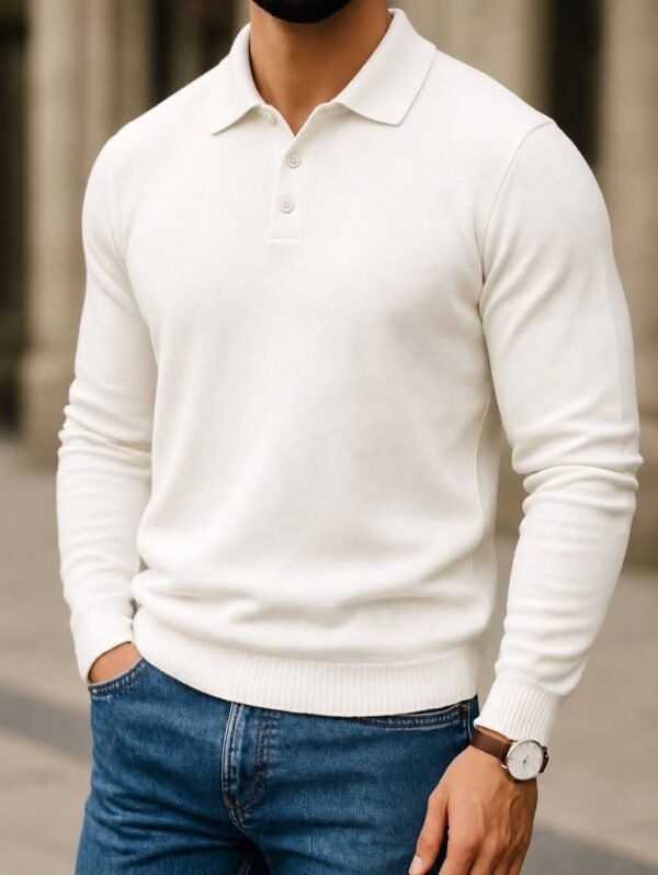 PREMIUM LONG SLEEVE POLO – ESSENTIAL COLLECTION